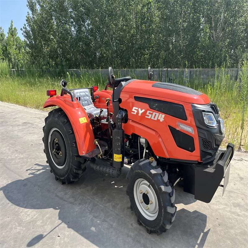 เครื่องจักรกลการเกษตรรถแทรกเตอร์50HP รถแทรกเตอร์ฟาร์มขนาดกะทัดรัด