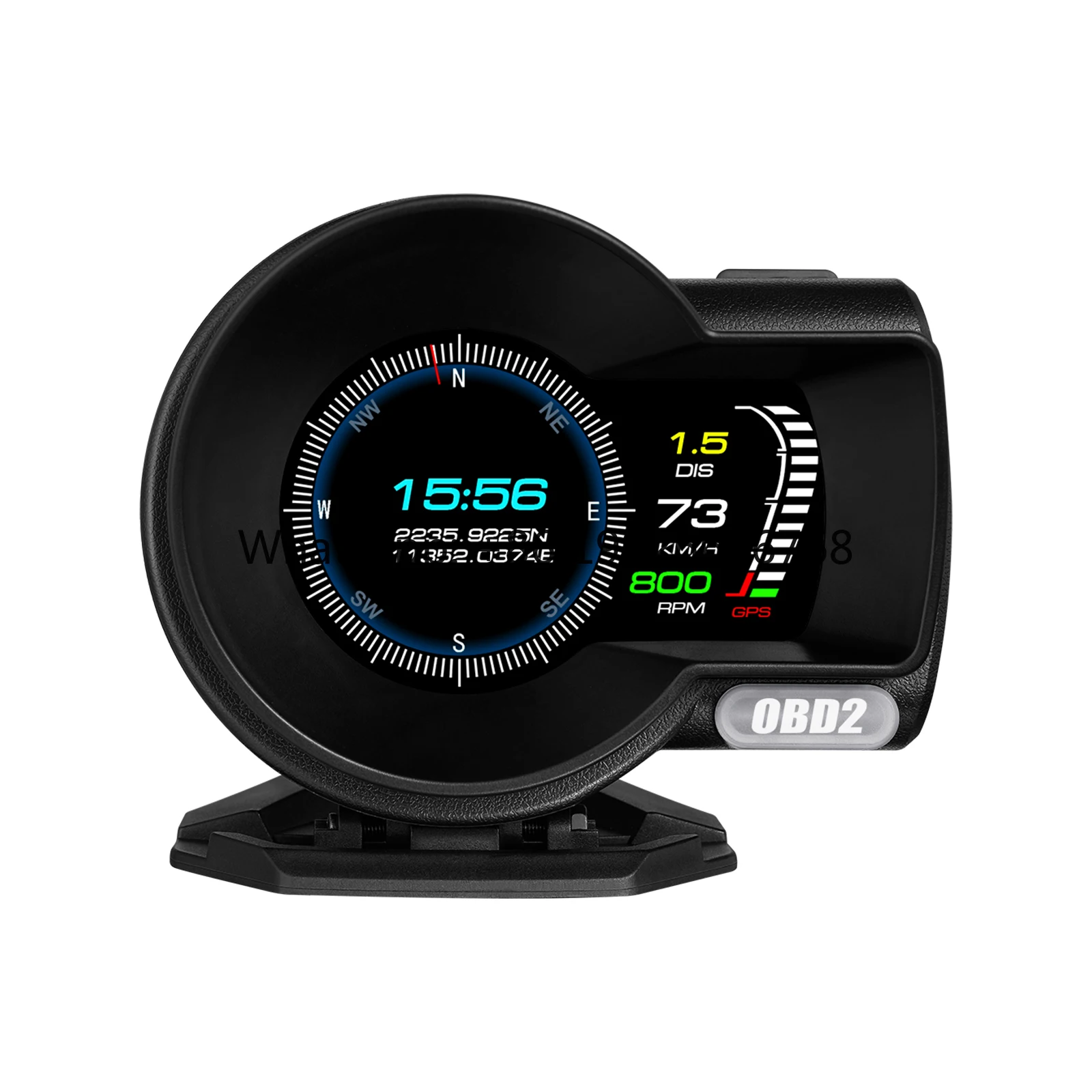 

F8 Pro GPS Auto Meter OBD2 Gauge Head Display 4-inch LED Screen Type-C Connection Twelve Language Diagnostic Auto Electronics