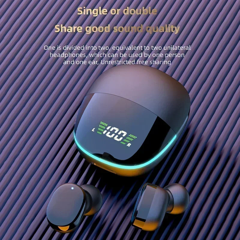Cuffie Bluetooth wireless originali Tws Auricolari impermeabili Auricolari Display digitale Custodia di ricarica di grande capacità