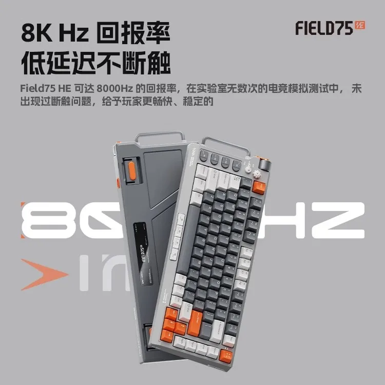 NuPhy Field75 Thri Mode Bluetooth Mechanical Keyboard Gasket Structure Hot Swap Gaming Keyboard N-Key Rollover RGB Office Keyboa