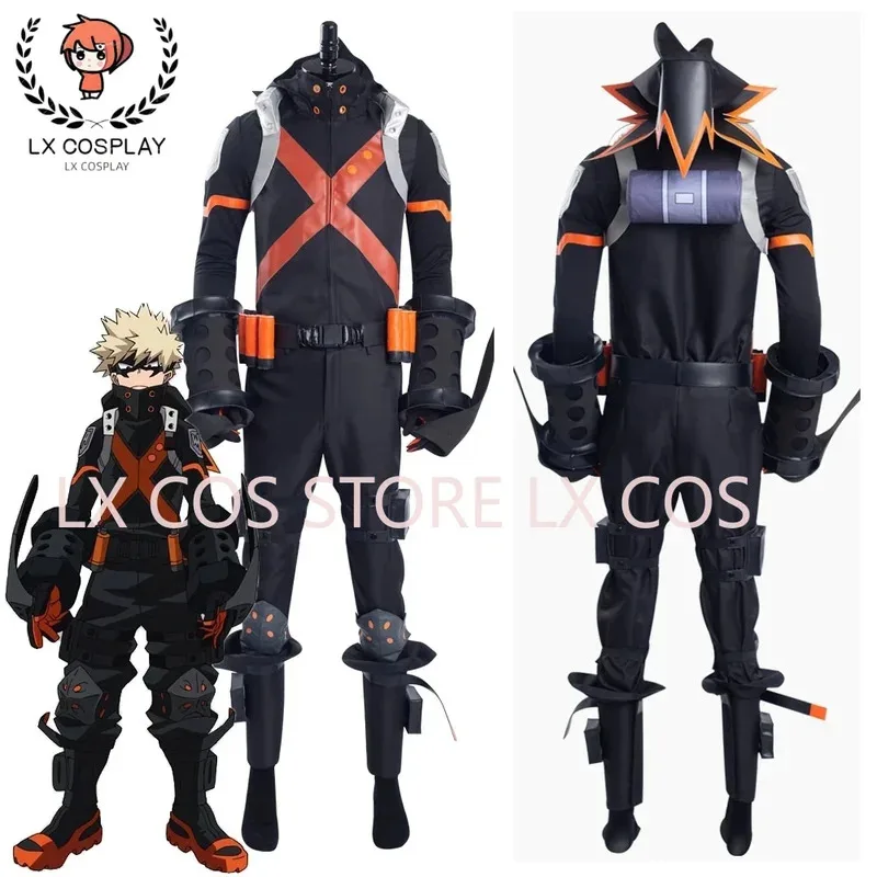 

Anime My Hero Academia Katsuki Bakugou Cosplay Costume Boku no Hero Academia Battle Uniform Outfits Customize Any Size