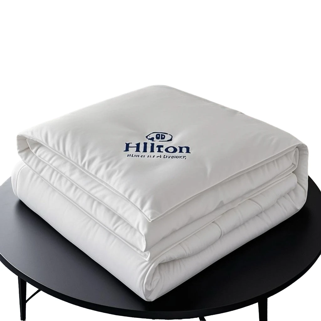 Edredón de Plumón Hilton para las Cuatro Estaciones, ible con Aire Acondicionado, ro, para Verano, Individual, Dobl...