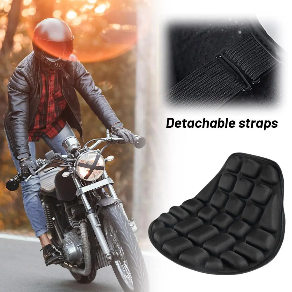 Motorcycle Seat Cushion Retro Motorcycle Comfortable Seat EVA Motorcycle Cushion Heat Cushion Breathable Dissipation Seat S Q2F3