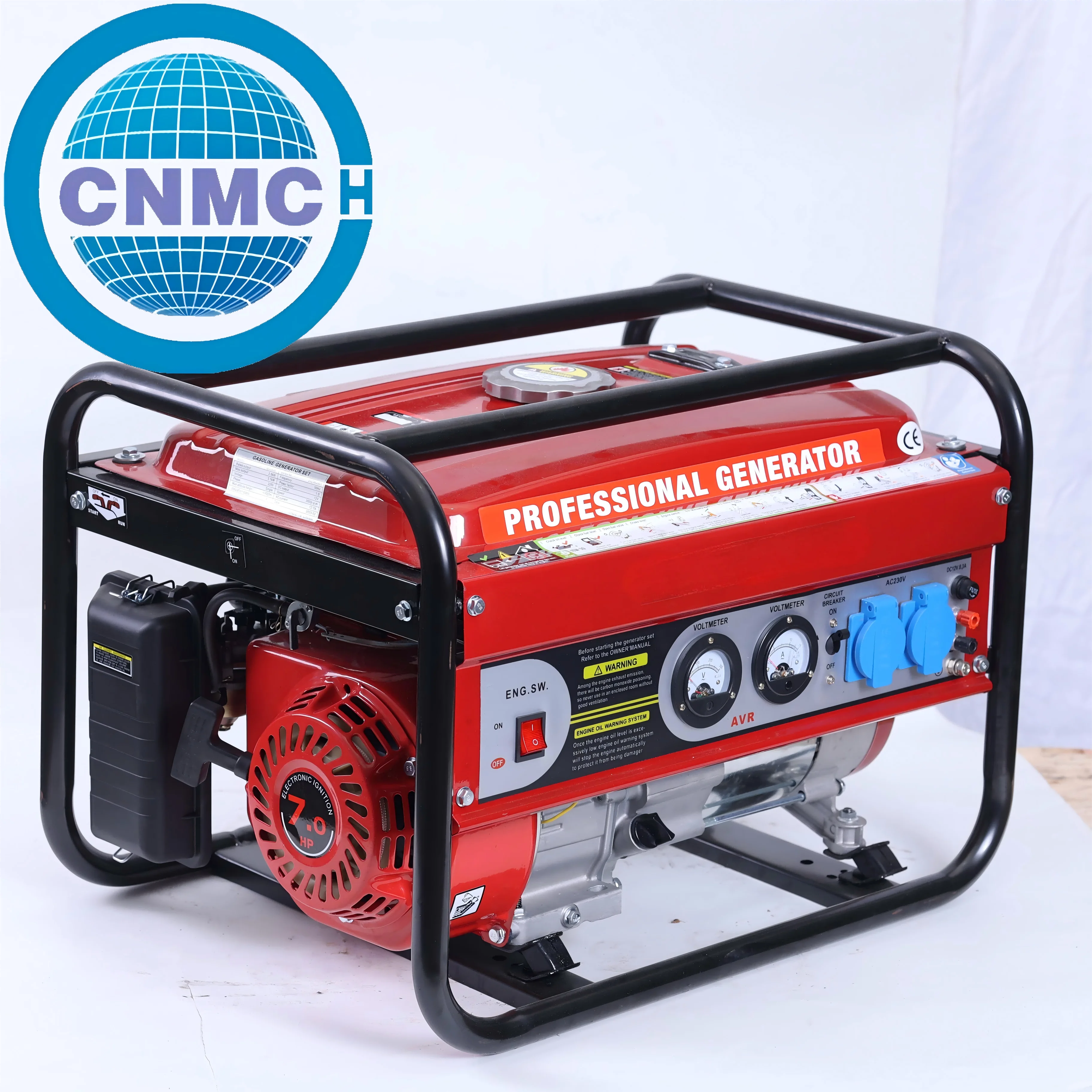 

3000Watt Generator 50-65db 220V 50HZ 220cc 4-Stroke All-metal material Hand startphase Air-Cooled for Household Use