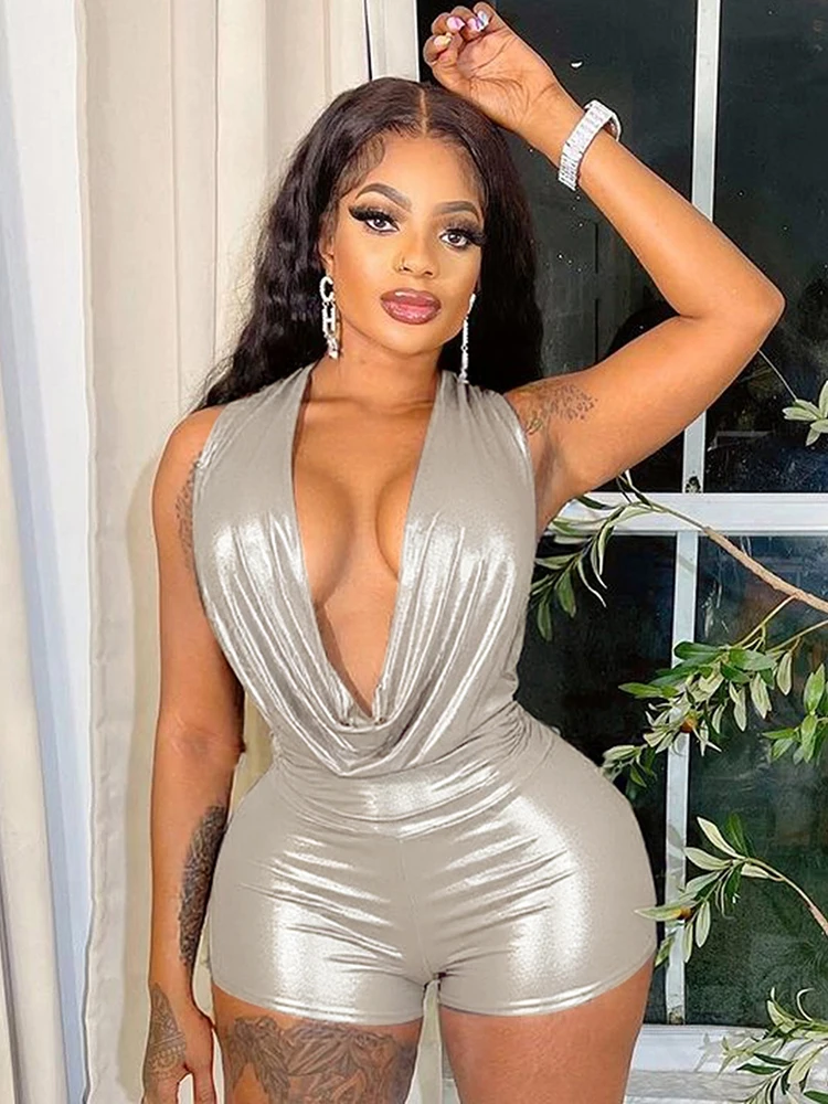 Macheda Tren Baru Pakaian Bermain Fashion Seksi Wanita Halter Kerah Ayun Punggung Terbuka Kurus Pinggul Persik Tengah Malam Hipster Coquette Clubwwear