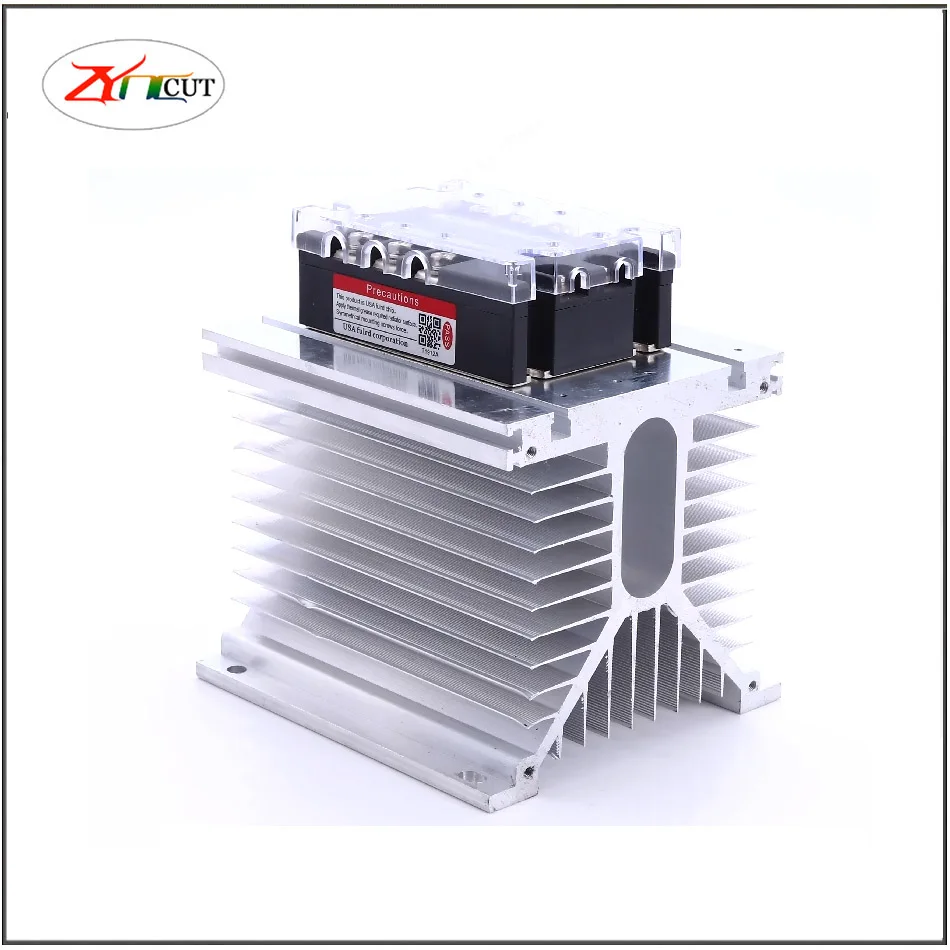 125x135x150 200 300mm Industrial aluminum air-cooled heat sink module for three-phase solid-state relay heat dissipation base