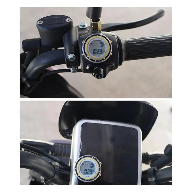 Motorcycle Watch Clock Electronic Watch Decor Small Motorbike Dial Clock Motorcycle Easy Installation Clock Watch For Women