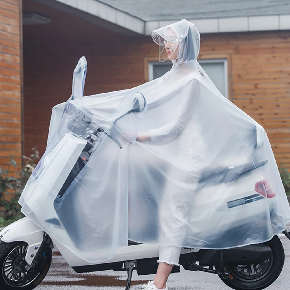 

Electric Vehicle Raincoat PVC Durable Safe Riding Outdoor Man Woman Waterproof Practical Long Sleeve Rainwear Electrombile