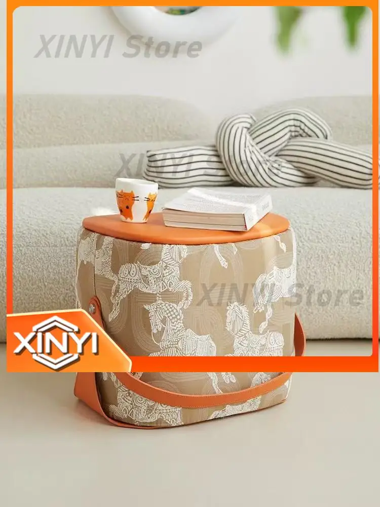Royal Horse Shoe Changing Stool for Home Living Room Small Light Luxury Hand-Held Sitting Low Stool