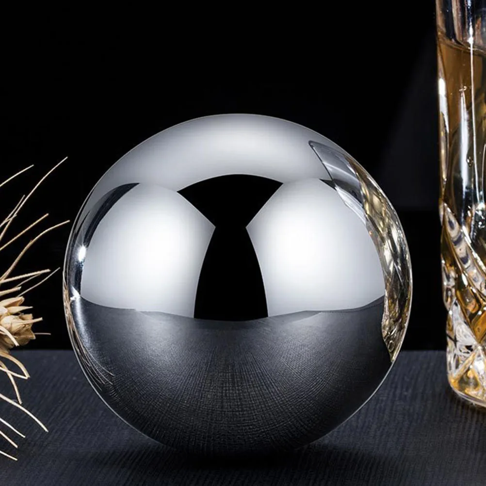

2pcs Stainless Steel Ice Cubes 38MM Round Reusable Whiskey Stones Metal Balls Cocktail Cooling Drink Kitchen Bar Tools