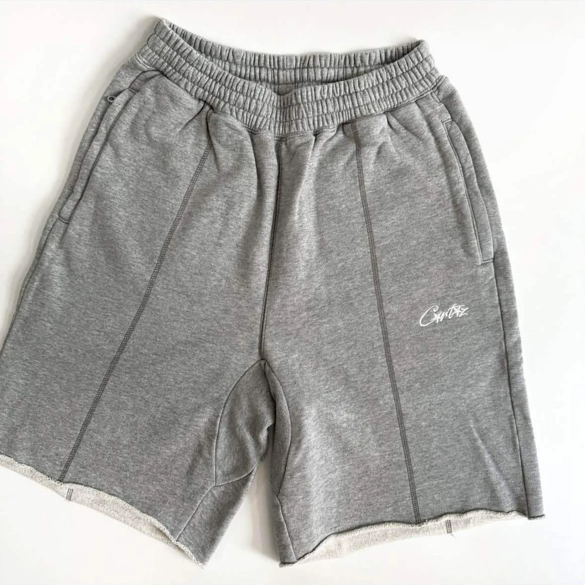 2025 trendy sports casual shorts New Alcatraz embroidered letter sweatpants men's loose high street