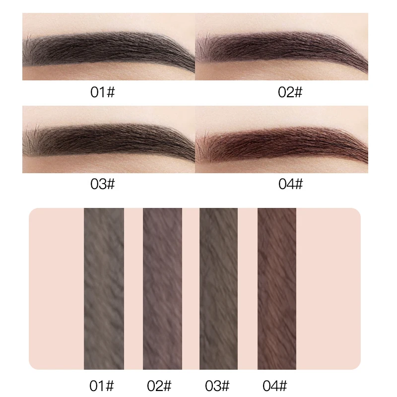 Waterproof Liquid Eyebrow Gels-24Hours Long Lasting Smudge-Proof Tinted Makeup Color Brow Ge