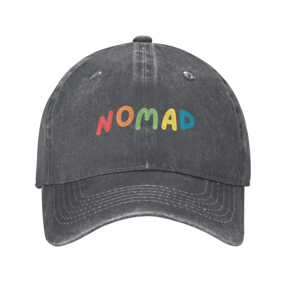 

Nomad Text Design Baseball Cap hiking hat Golf Hat Man Mens Hats Women's