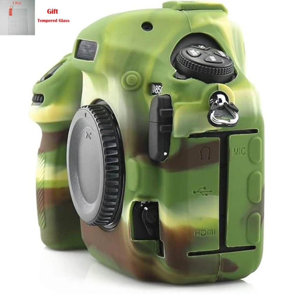 

Silicone sleeve camera bag, Camera bag Body Cover For Nikon D850 large single protective sleeve + free tempered film