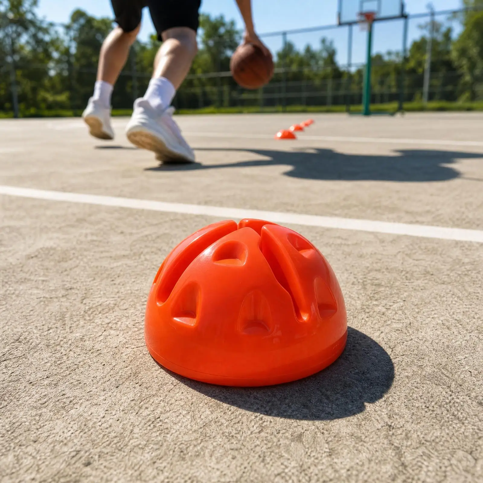 Soccer Training Pole Base ABS Fillable Dome Marker for Agility Drills Football Practice Equipment