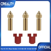 Creality Official K1/K1 Max Nozzle 5PCS Brass High Speed 3D Printer Nozzles Fit 1.75mm Filament for K1 K1MAX CR-M4