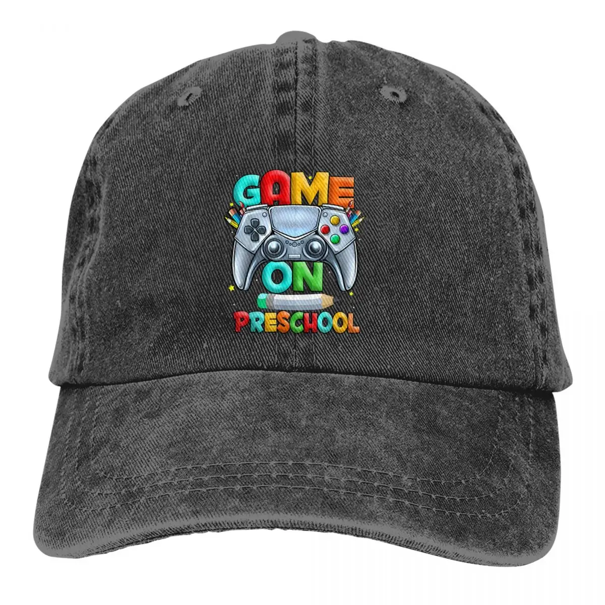 Summer Cap Sun Visor Game On Preschool Hip Hop Caps Old School Video Game Cowboy Hat Peaked Hats