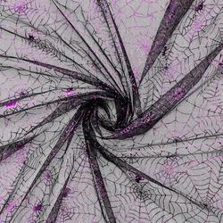 1 m Halloween Purple Spider Web Fabric 39.4x59 inch Black Spiderweb Net Fabric Halloween Witch Crafts Costume Veil Hat