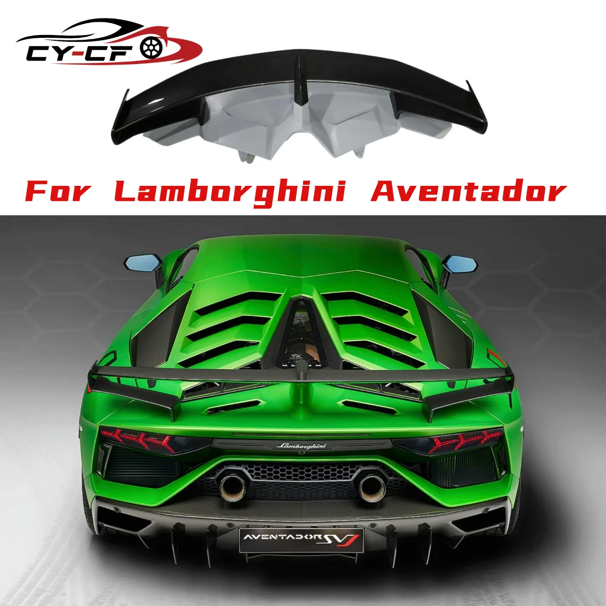

For Lamborghini Aventador LP700 LP720 SVJ Style Carbon Fiber Rear Spoilers Wing For Lamborghini Aventador LP700 LP720 Auto Wing