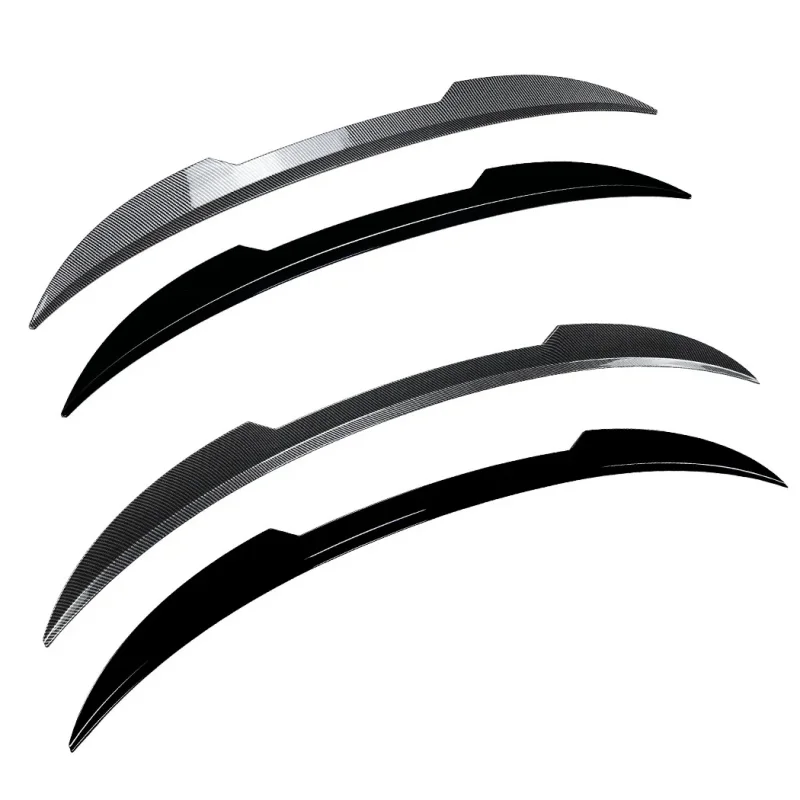 High Quality Universal Gloss Black Rear Trunk Top Roof Spoiler Wing ABS Plastic Carbon Look SUV Sport Styling Exterior Accessori