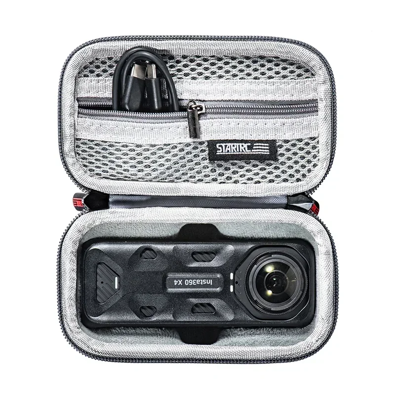 

Mini Storage Case for Insta360 X4 Accessories Storage Bag PU Hard Shell Portable Carrying Case Camera Protection Case