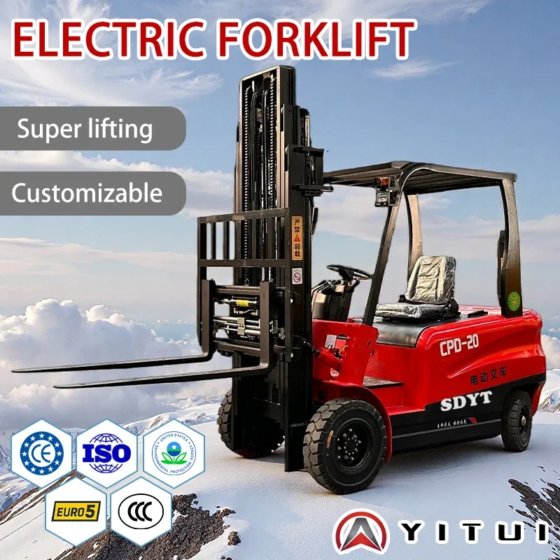 

Electric Forklift 3m Lift Wide Field Of View 4x4 Forklifts 3 Ton For Warehouse/Factory Narrow Channel Operation Customizable