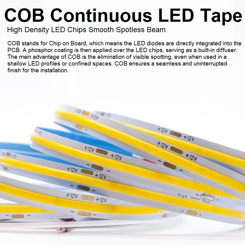 cobテクノロジーを採用したledテープディフューザー8mm-dc-24v-11w-m統合蛍光体を備えたリニア拡散ライト