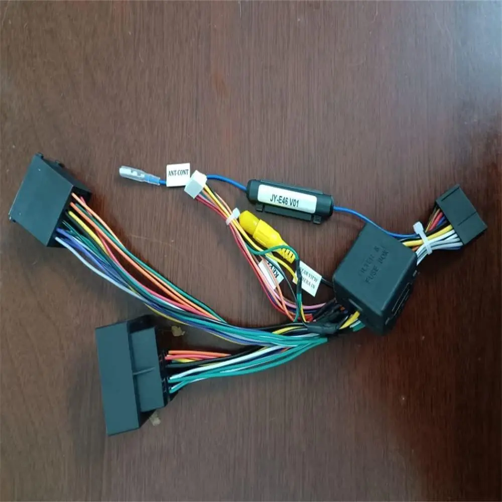 Car Android Stereo 20 Pin T- Shape Wiring Harness Connector Adapter for Bmw E38 E39 E46 M3 M5