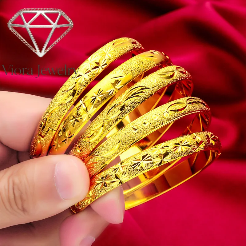 Viora Jewelry 24K gold clasp star bracelet | AU999 full gold, 8MM wide-faced diamonds are as bright as the galaxy, the party foc