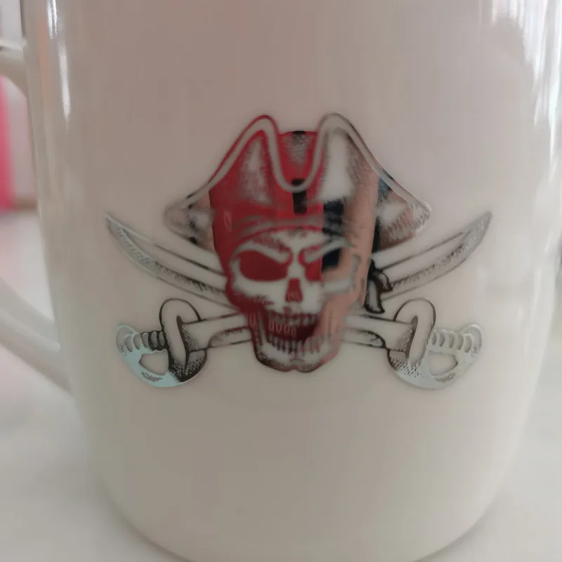 Personality Pirate Ship Mobile Phone Sticker Pirate Series Mermaid Metal Label Computer Tablet Camera Gift Box Decorative