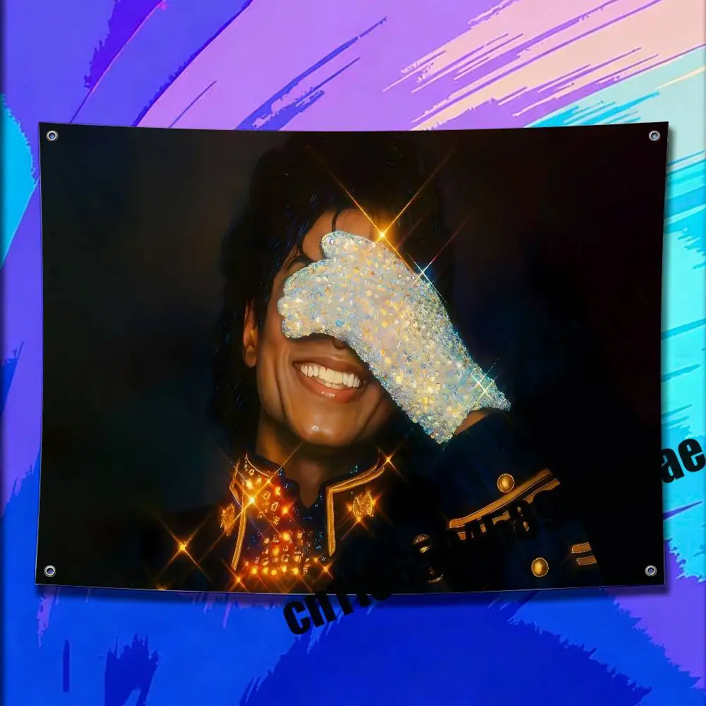 For 150x200cm 100x150cm 50x70cm Gift Bedroom Singer Songwriter Dancer M-Michael J-Jackson Flag Wall Banner Tapestry Cover
