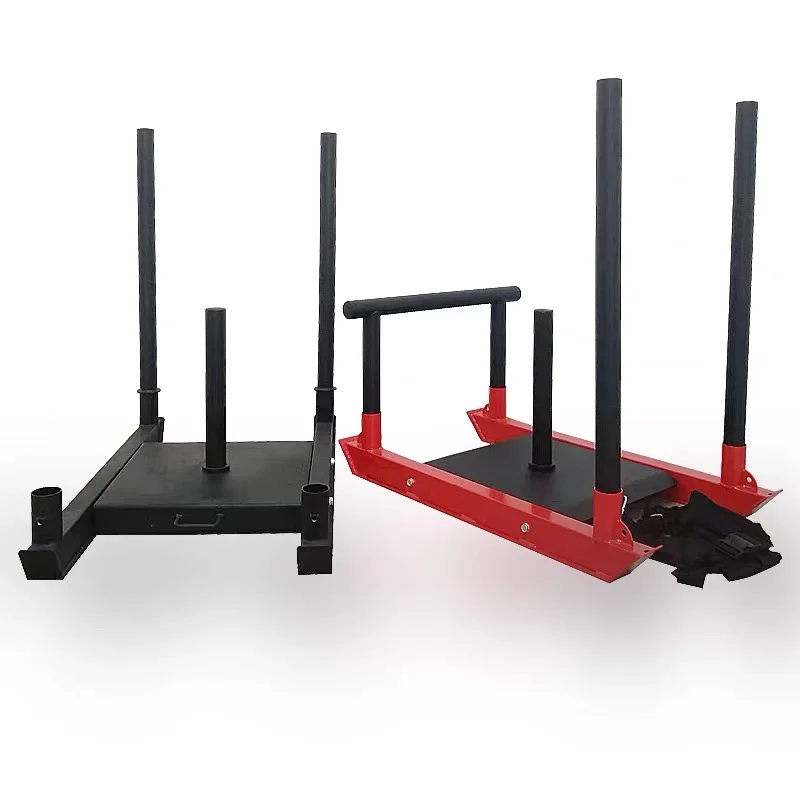 Power Push Pull Weighted Sled with Wheels Commercial Fitness Equipment Tank Sledpromote sales