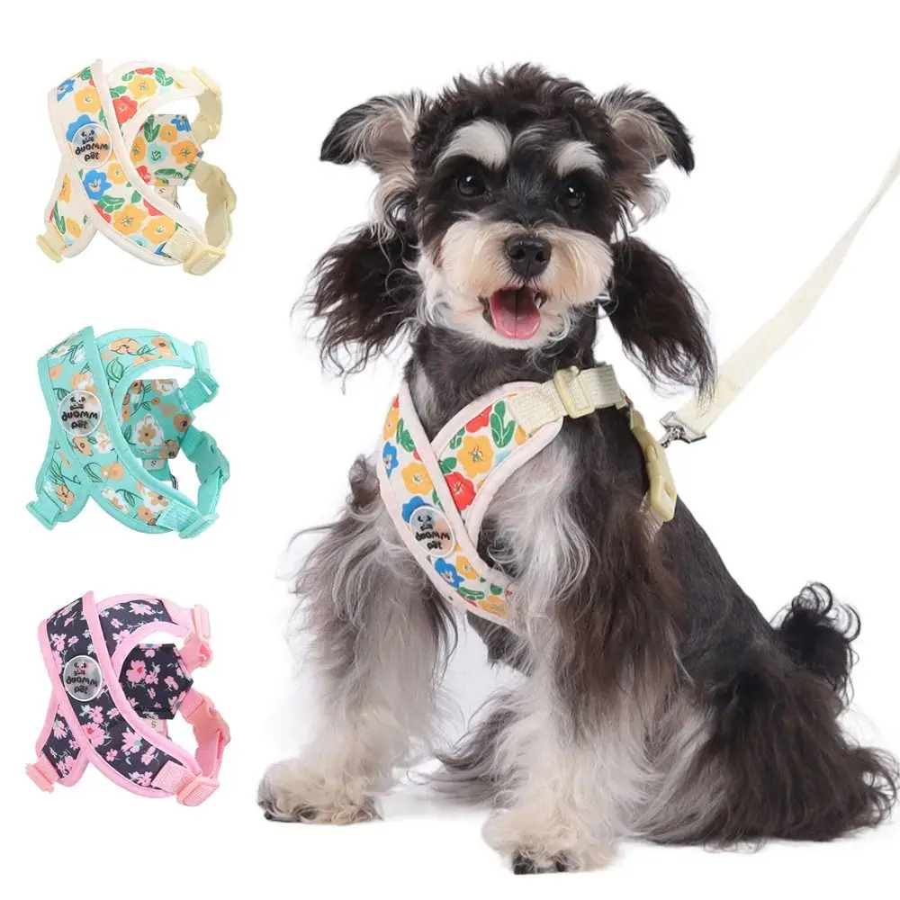 

Adjustable X Shaped Dog Harness Vest Escape-Proof Breathable Puppy Leading Rope Lightweight with Strap Puppy Cat Chest Straps