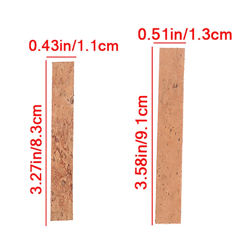 10 pçs clarinete cortiça saxofones clarinete pescoço folhas de junção de cortiça para saxofones instrumentos musicais acessórios