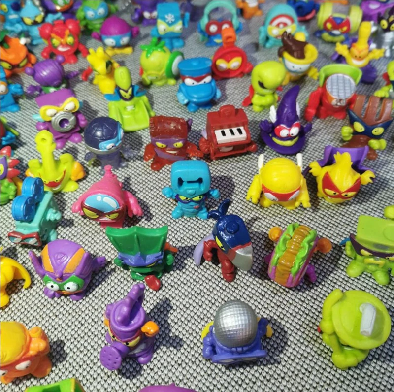 Figuras de acción de Superzings, juego de 10 piezas, camión de basura, Mini coches de basura, modelos de colección, diferentes al azar, utilería de 3cm