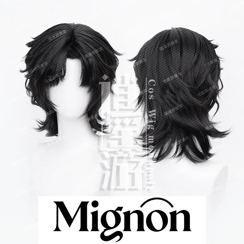 

The Lost Tomb Hei Xiazi, парик для косплея, имитация кожи головы, средняя часть, волчий хвост, подарок на Хэллоуин