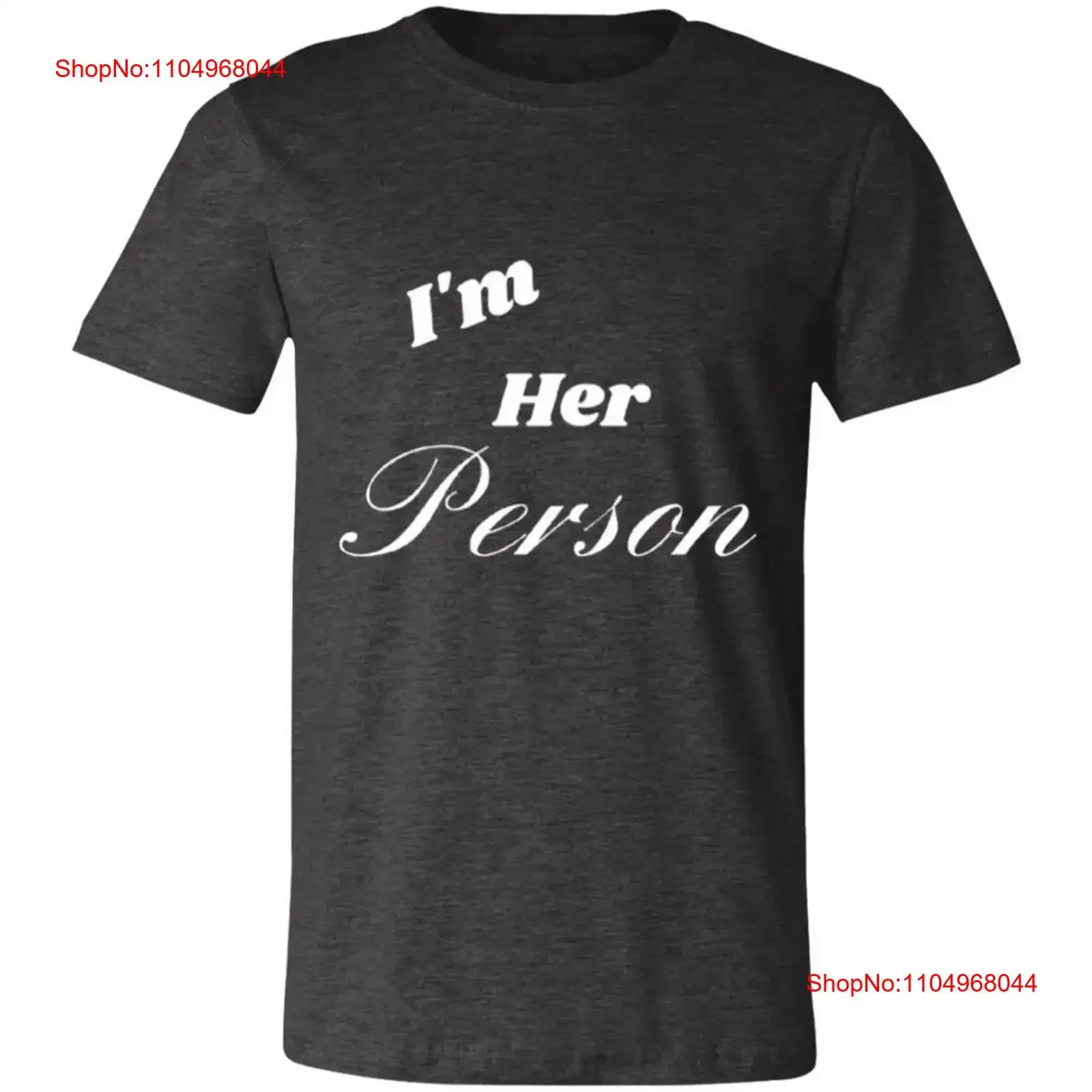 

I'm Her Person T Shirt vintage Washed Comfortable streetwear Versatile Stylish Slightly Top For Everyday Wear fashion Stretched
