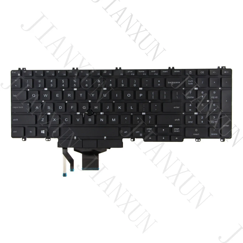 V+Keyboard with Backlight/Pointer For Latitude 5500 5501 5510 5511 0MMH7V US