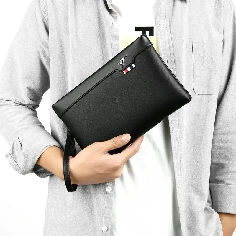 

Men's business hand-held bag, large-capacity envelope bag, simple and large-capacity hand-held wallet