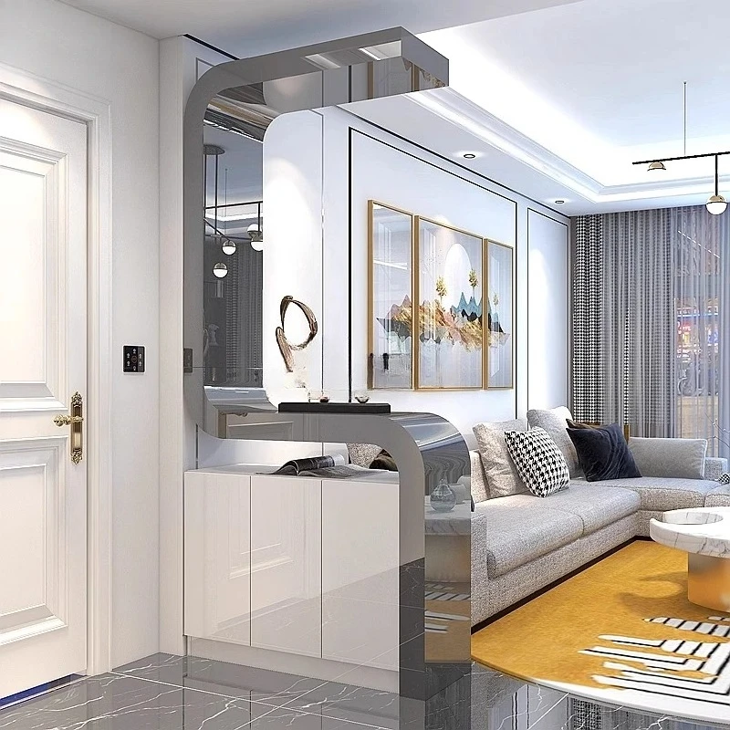 porch cabinet partition door shoe cabinet multi-function simple modern partition screen living room