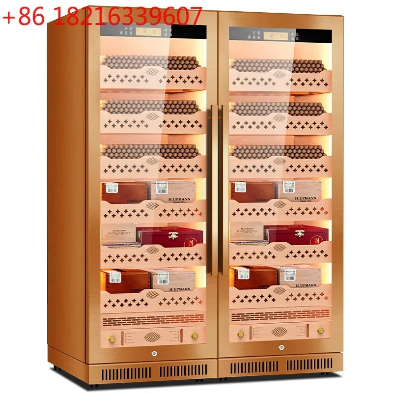 TAO Cigar cabinet Cedar wood liner Stainless steel ammonia net WiFi large capacity cigar double cabinet