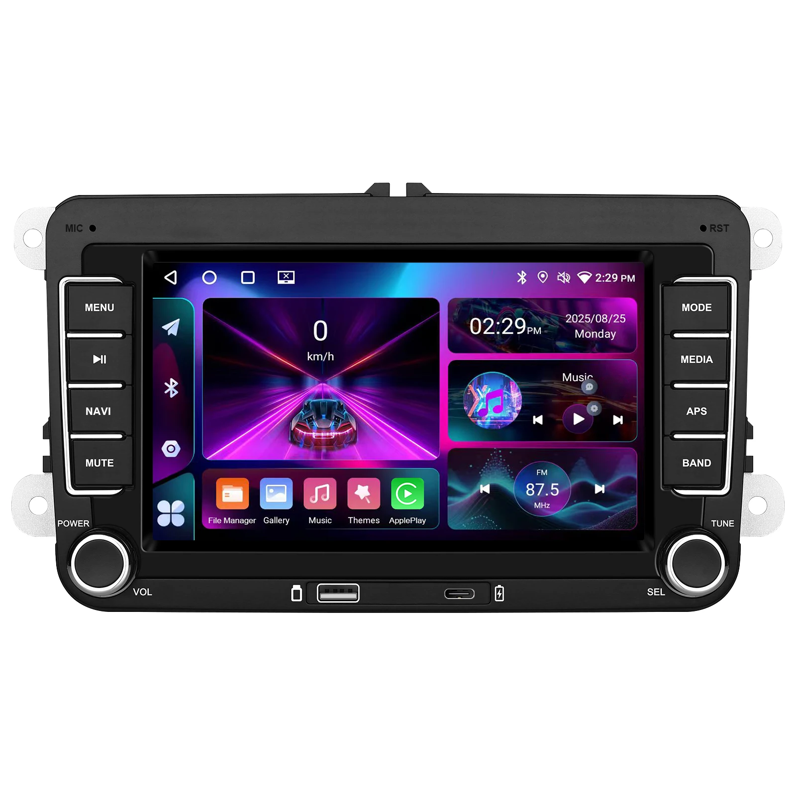 

EZoneTronics 7" Universal Android Car Stereo CarPlay Navigation Bluetooth FM&GPS for VW Passat/Golf/Jetta/EOS/POLO/Touran/Sharan