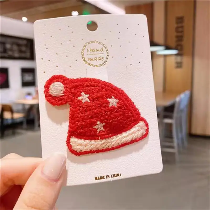 Hairpin Easy To Carry Convenient Headgear Festive Hairpins Childrens Headwear Not Harmful To Hair Cozy Snowman Hairpin Durable image 6
