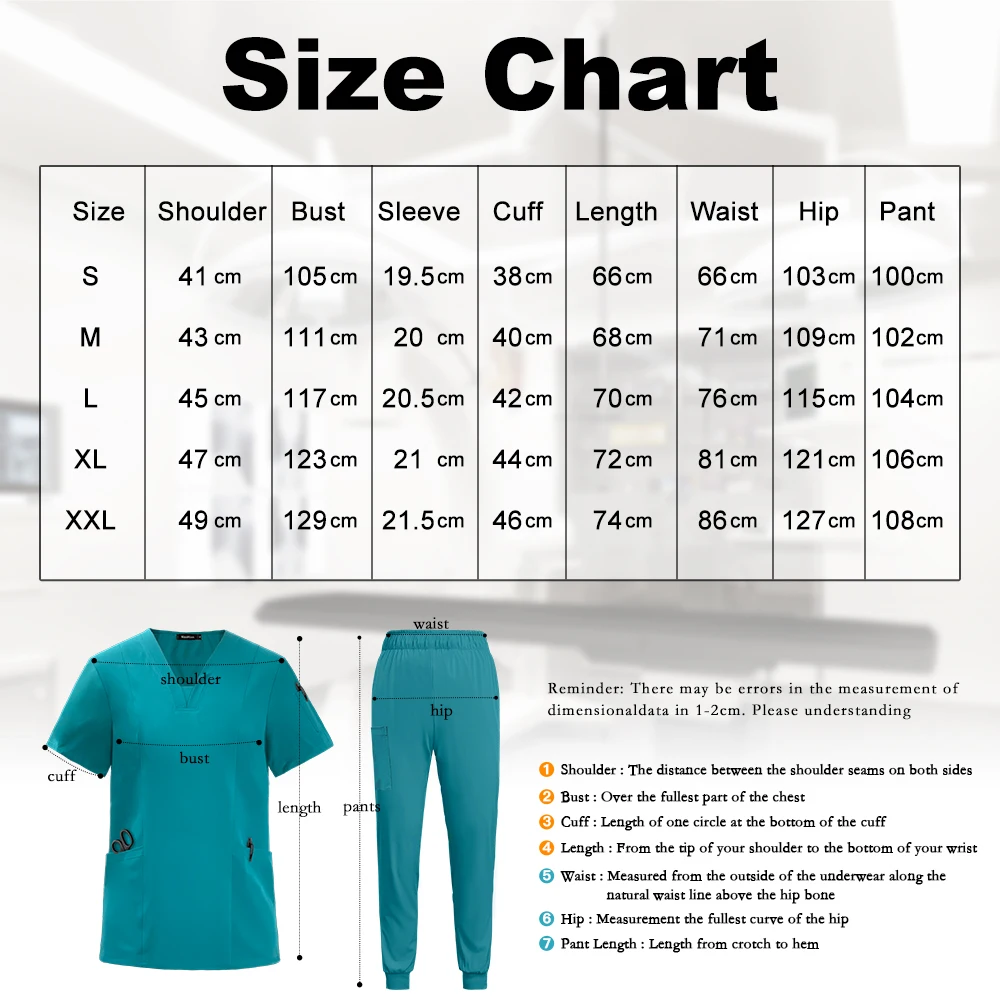 Niaahinn Scrub Set Hospital Medical Elasticity Uniforms Nurse Scrubs Jogger Sets Dental Clinic Work Wear Mens Veterinary Uniform