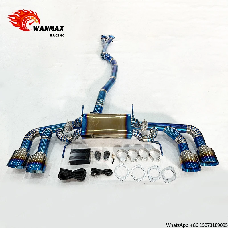 

Titanium Exhaust System for 2008 GT-R R35 V6 Twin Turbo High Performance Cat-Back Upgrade Aggressive Sound Lightweight