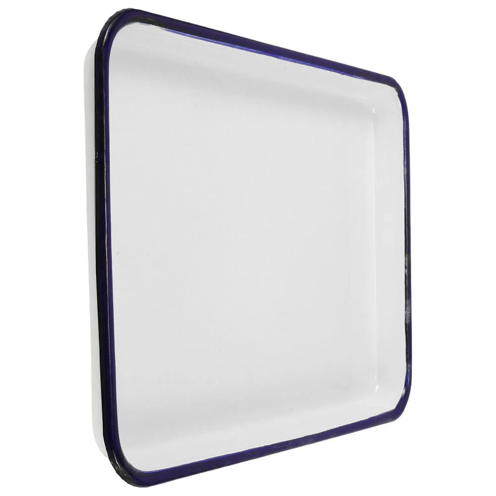 

Multifunctional Enamel Baking Tray Non-Stick Oven Pan Wear-Resistant for Cakes Pies Bread Cookies Home Kitchen