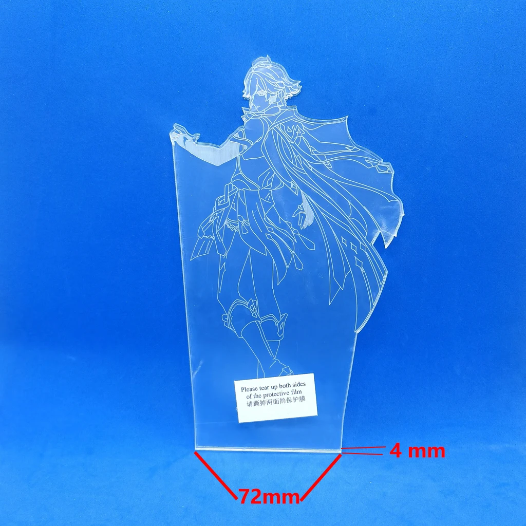 New Genshin Impact Game Figure Acrylic Board Luminous Base For Kid Home Bedroom Night Light Anime Led Lamp Christmas Decor Gift