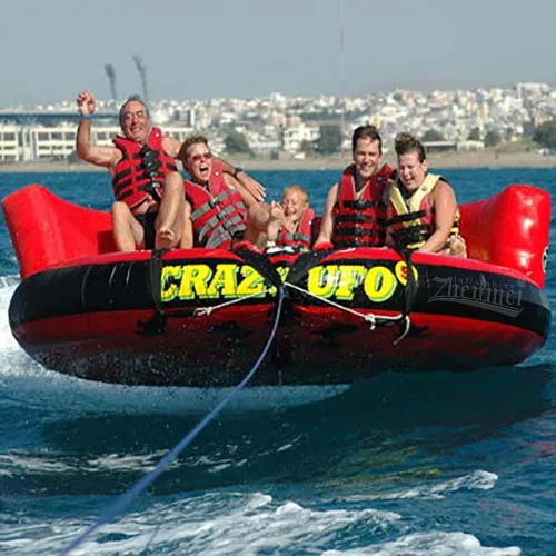 6 Person Flying Crazy UFO Inflatable Towables Sofa Tube for Water Sports