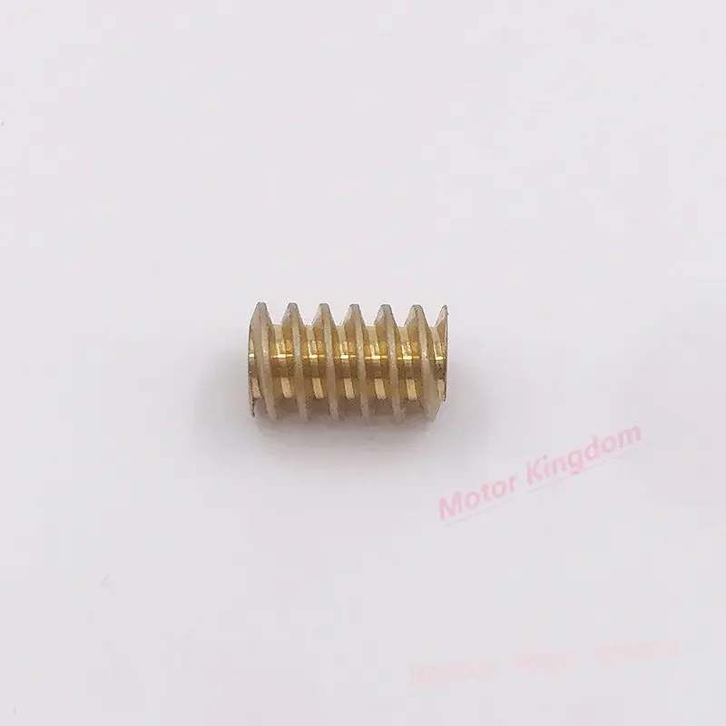 0.5 Modulus 6mm/7mm *10mm Metal Copper Gear 1.98mm 2.28mm 2.98mm Hole Copper Worm Spindle Gear For 2mm 2.3mm 3mm Motor Shaft