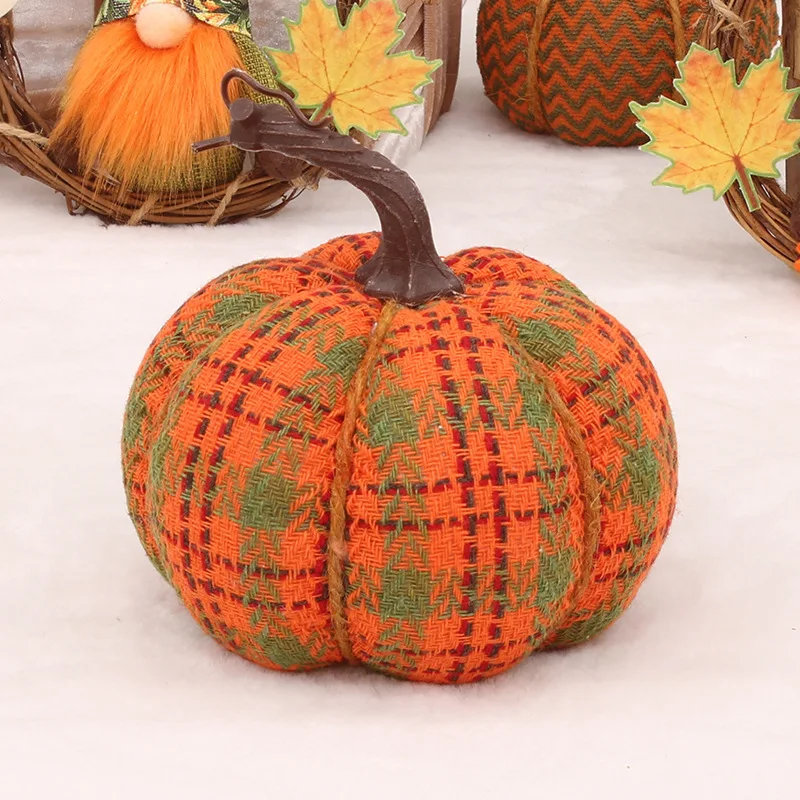 Halloween Artificial Pumpkins Decoration Thanksgiving Farmhouse Harvest Craft Artificial Pumpkins Autumn Ornament Props Decor